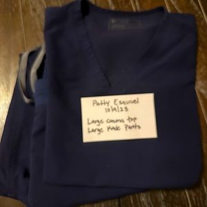 large petite they do fit like Medium for those of you with a curvy body.